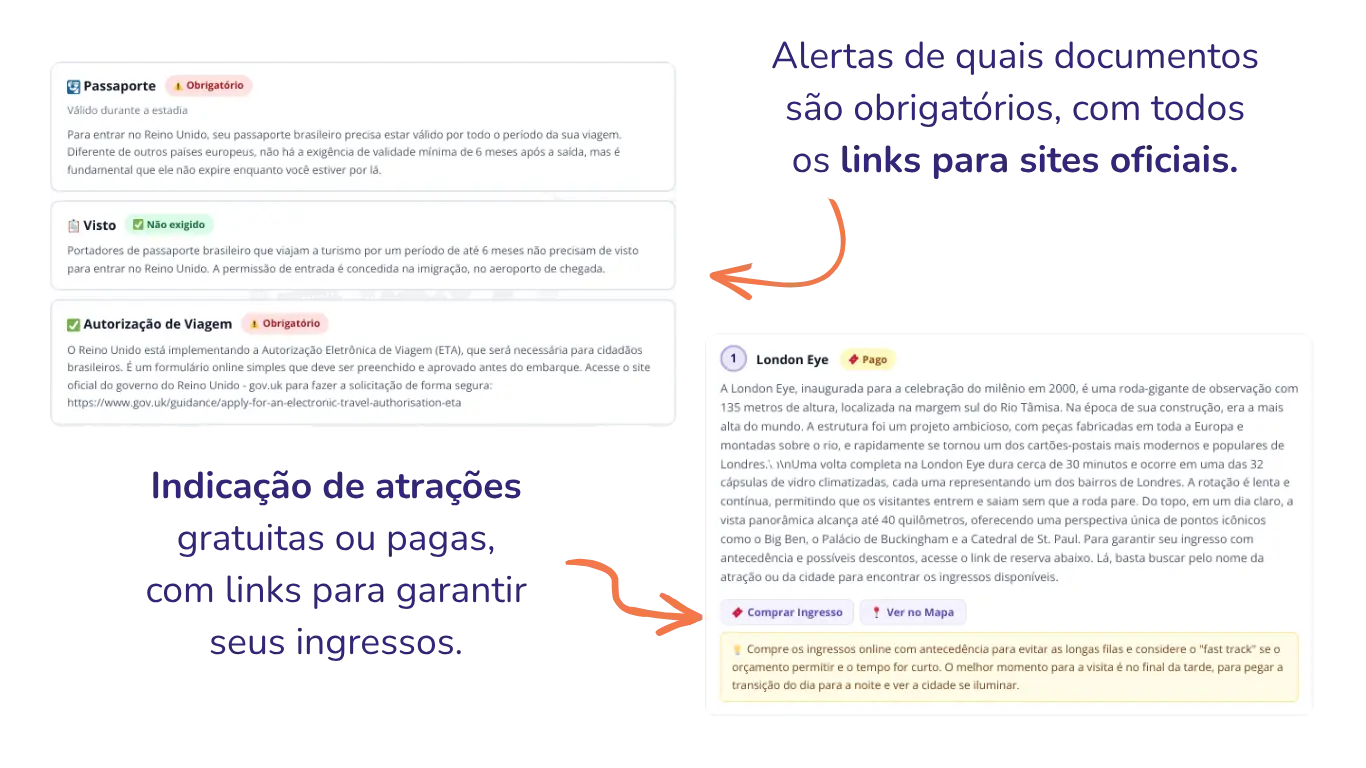 Exemplo de roteiro Rotify — página de roteiro diário